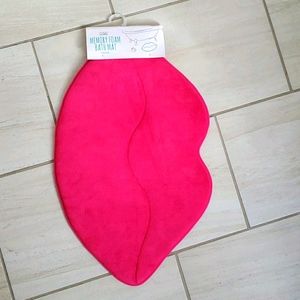Pink Memory Foam Bath Mat